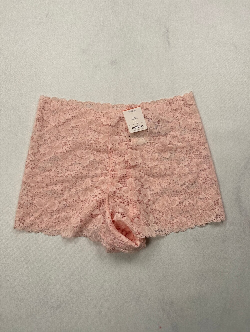 Auden Lace Shorts Blush 90s Statement Piece - Womens XS